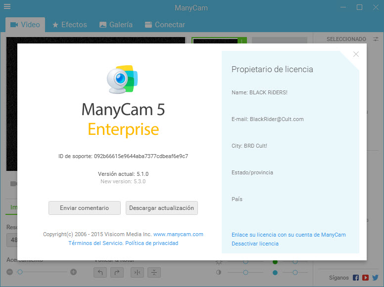 ManyCam Enterprise v5.1.0 [Mejora tus videos de tu cámara web] Fotos+05727 ManyCam Enterprise v5.1.0 About